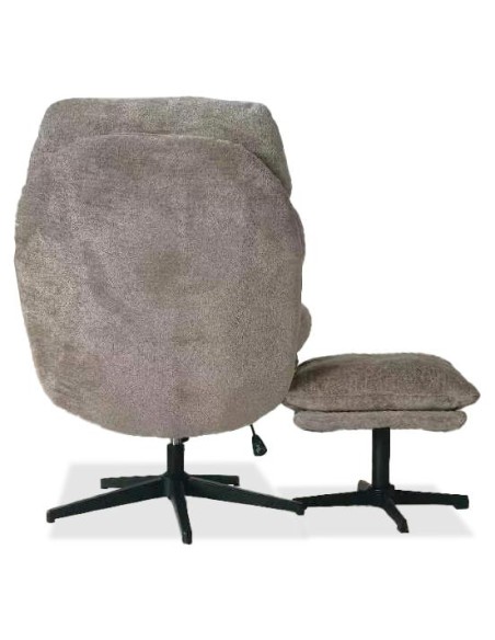 fauteuil bombina gris clair - teddy at5118-20