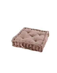 coussin de sol 45 x 45 x 10 cm coton uni panama lin