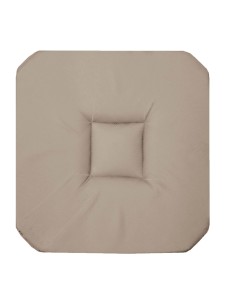 1604709-galette 4 rabats 36 x 36 x 3.5 cm coton uni panama lin