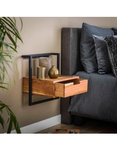 prit27 - table de chevet suspendu blow/dimi - 44x35x45cm