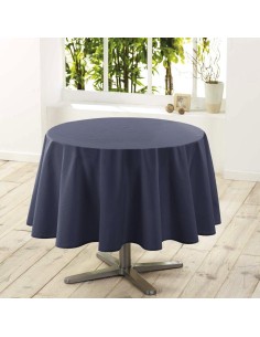 nappe ronde (0) 180 cm polyester uni essentiel beton