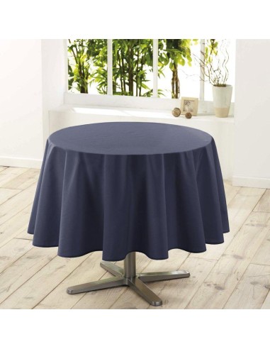 nappe ronde (0) 180 cm polyester uni essentiel beton