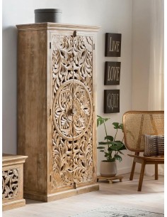 prit46 - armoire nivo manguier  - 90x40x182cm