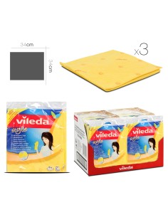 lingettes multi usage style vileda x3 34 x 34 cm