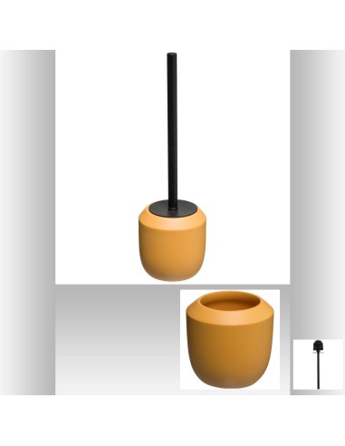 brosse wc trio jaune