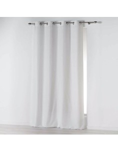 1607232-rideau a oeillets 140 x 260 cm microfibre unie absolu blanc