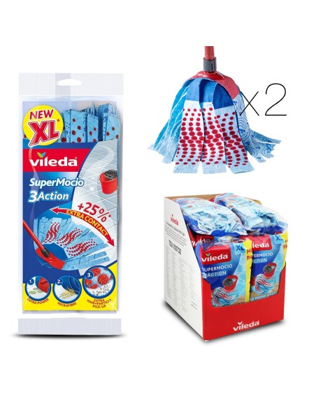 recharge mop supermocio 3 action x 2 vileda fr