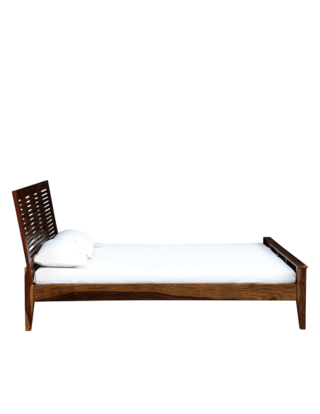 prit32 - lit wooden uvin 160*200cm - 160x200x25cm