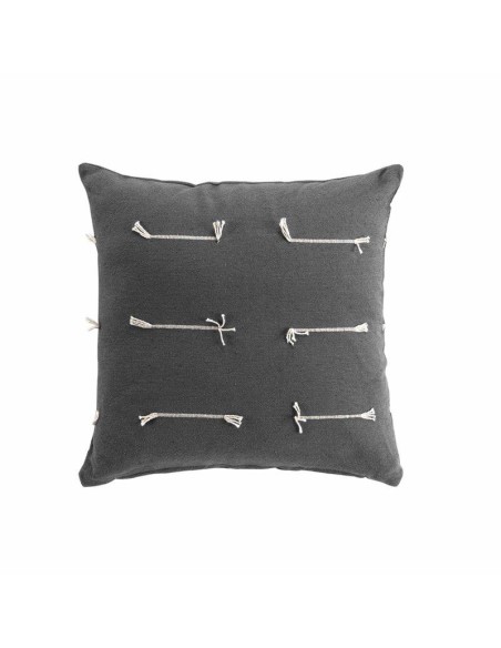 1643269-housse de coussin +encart 40 x 40 cm polycoton tisse fileo anthracite