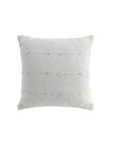 1643271 - housse de coussin +encart 40 x 40 cm polycoton tisse fileo naturel