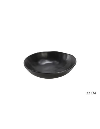 ass.creuse 22cm gres noir mat organic