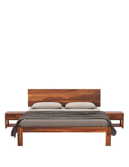 prit24 - lit sandalwood 160*200 cm - 160x200x25cm