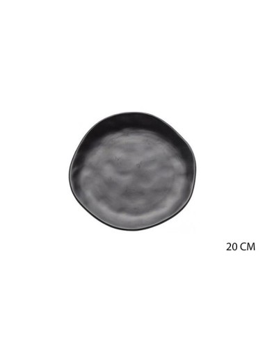 ass.dessert 20cm gres noir mat organic