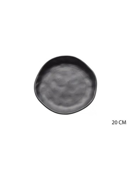 ass.dessert 20cm gres noir mat organic