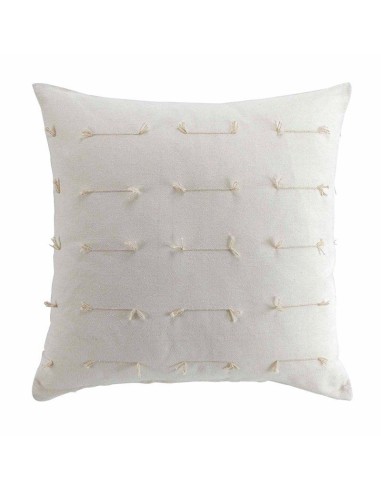 1643274 - housse de coussin +encart 60 x 60 cm polycoton tisse fileo naturel