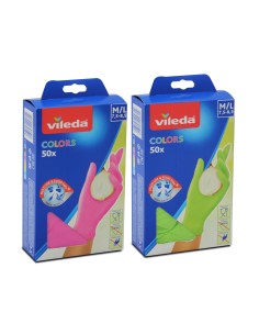 gant couleur x50 m / l sans latex vileda