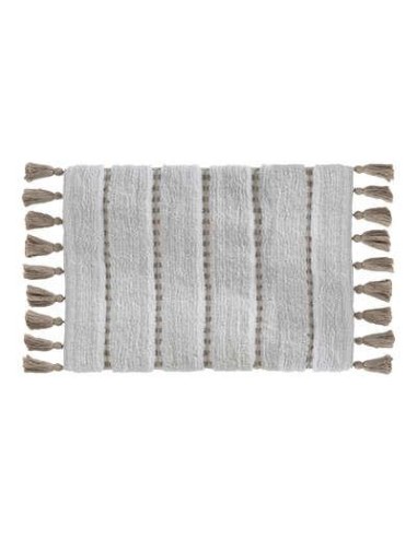 174631a - tapis coton pompon 50x75 taup