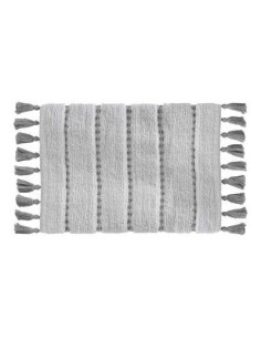 174631b - tapis coton pompon 50x75 gris