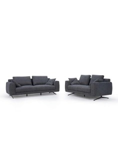 canape navone 3 places gris fonce