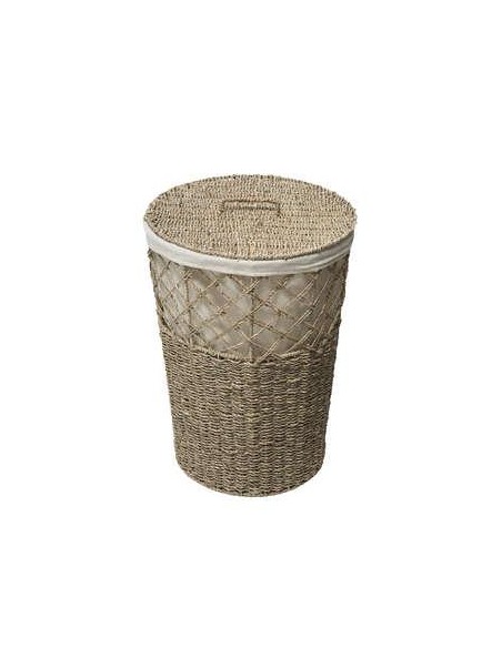 174638 - panier linge 41l rond roseau