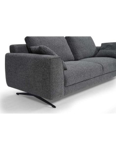 canape navone 3 places gris clair (beige)