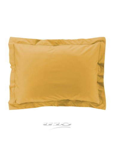 taie d'oreiller vp 50 x 70 cm percale uni 78 fils percaline miel +p. bourdon