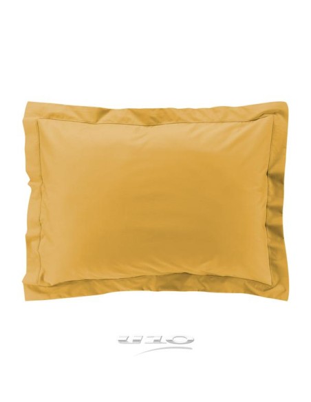 taie d'oreiller vp 50 x 70 cm percale uni 78 fils percaline miel +p. bourdon