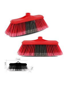 77103-balai rouge (ss manche) 30 x 8.5 x h 12.5 cm