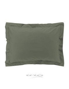 taie d'oreiller vp 50 x 70 cm percale uni 78 fils percaline kaki +p. bourdon