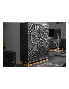 prit92 - meuble rangement bar sunset manguier  - 42x95x141cm