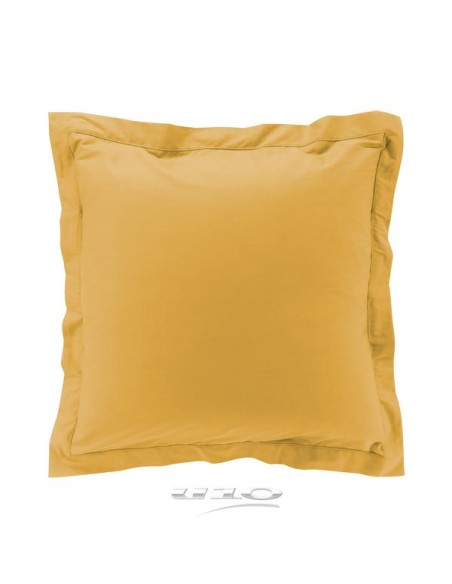taie d'oreiller vp 63 x 63 cm percale uni 78 fils percaline miel +p. bourdon