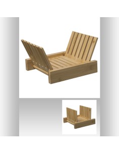 egouttoir 2 positions bambou L. 25 x P. 23,8 x H. 14 cm