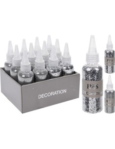 awr100210-bouteille paillettes argente,