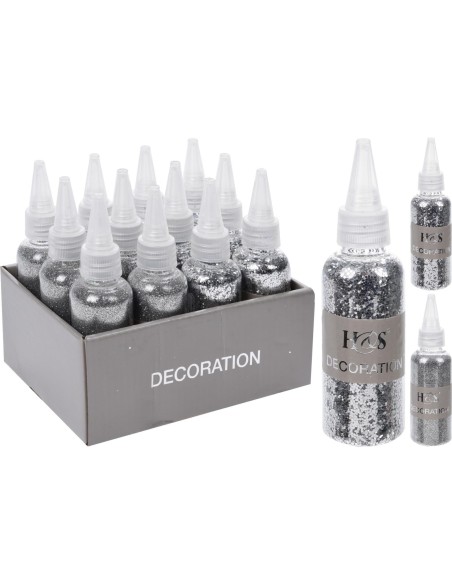 awr100210-bouteille paillettes argente,