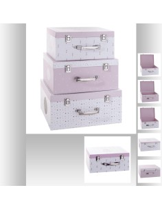 127260a-boite carton malle 2/3 rose