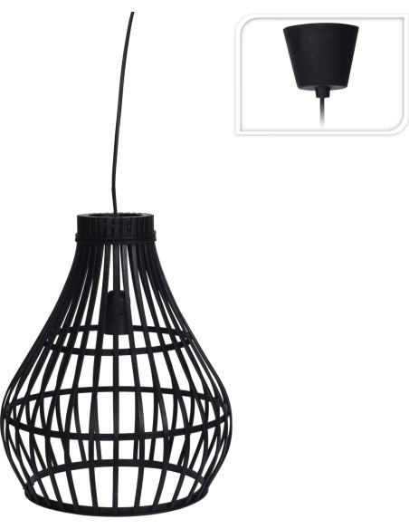 hz1200800-lampe de suspensionension 58x55cm bambou n