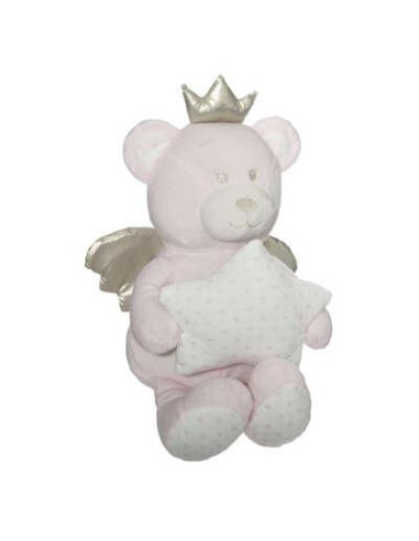 peluche ourson  + etoile rose