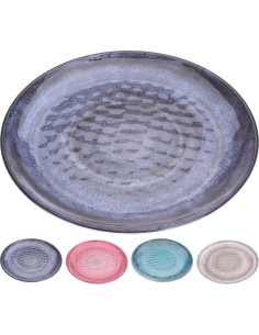 177100440-assiette melamine 28cm - 4 ass