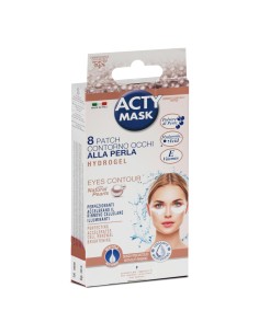 16085-patch facial acty mask hydrogel poudre de perle x8