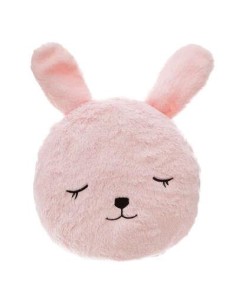 coussin rond lapin rose oreill