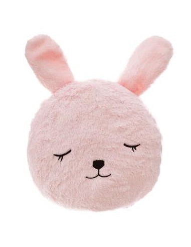 coussin rond lapin rose oreill