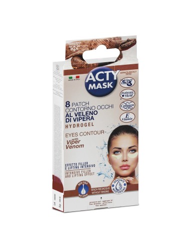 16089-patch facial acty mask hydrogel contour des yeux x8