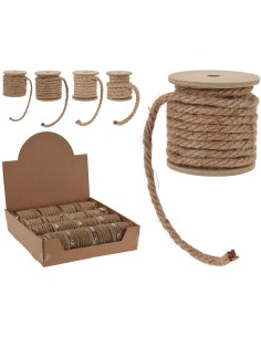dh8041900-corde jute sur rouleau - 4 ass