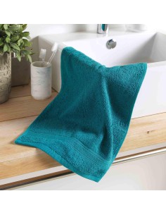 1800994 - serviette invite 30 x 50 cm eponge unie colors emeraude