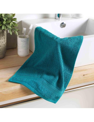1800994 - serviette invite 30 x 50 cm eponge unie colors emeraude