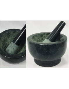 03/2681-mortier et pilon en granit 16x10cm