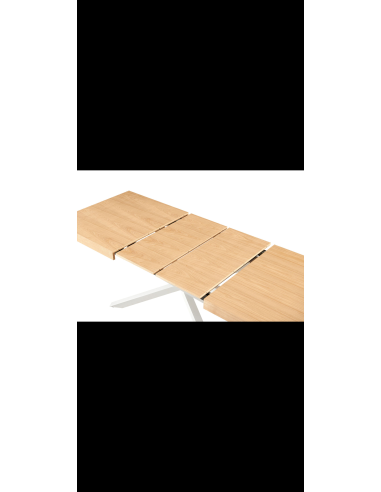 table extensible kruss pieds blanc