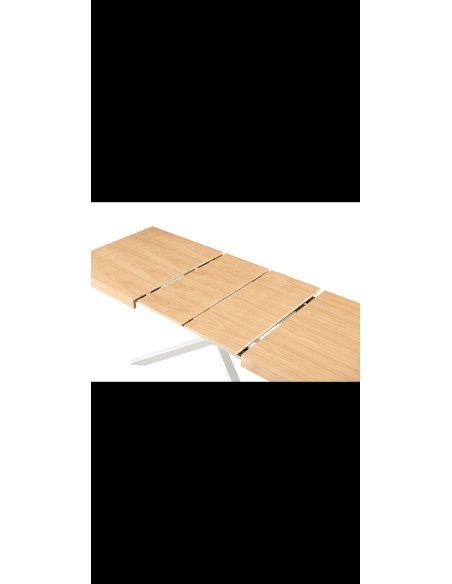 table extensible kruss pieds blanc
