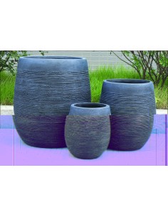 pot ronds hauts "scribe" noir 04/1066 - l