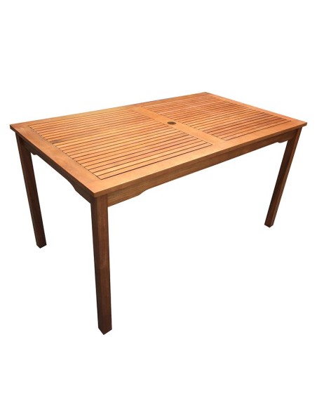 19693-table en bois 140 x 80 x 74 cm